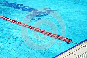 Swimming pool with lanes