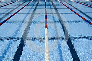 Swimming pool lanes photo