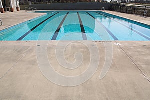 Swimming pool with lanes