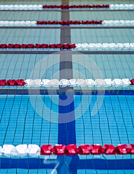 Swimming pool lanes photo