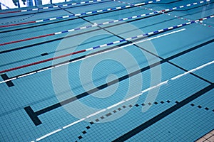 Swimming pool lanes photo