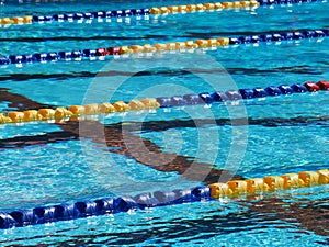 Swimming pool lanes photo