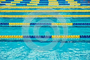 Swimming pool lanes, a symbol of sport and the Olympics