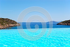 Swimming pool at luxury hotel