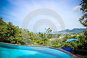 Swimming pool of luxury hotel, Koh Samui Thailand