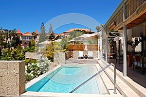 Swimming pool at the luxury villa