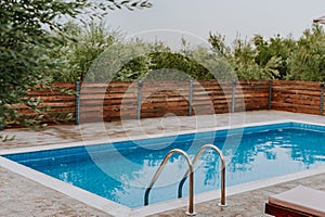 Swimming pool at luxury villa, Greece
