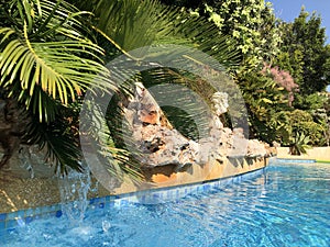 Swimming pool in a Mediterranean garden