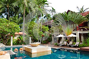 Swimming pool at modern luxury villa