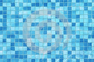 Swimming pool mosaic bottom caustics ripple like sea water and flow with waves background, sport and relax