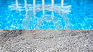 Swimming pool and mramor deck