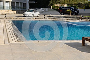 swimming pool near a cafe in a residential complex 2