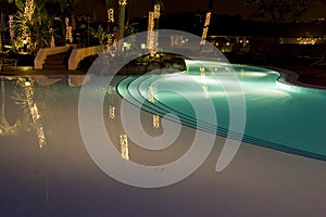 Swimming Pool at Night