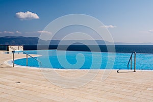 Swimming pool overlooking the sea