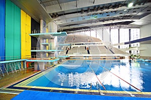 Swimming pool at preparation competitions