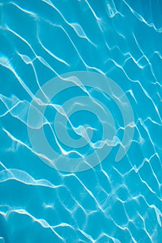 Swimming pool reflections of light through water