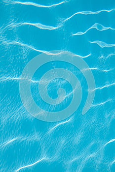 Swimming pool reflections of light through water