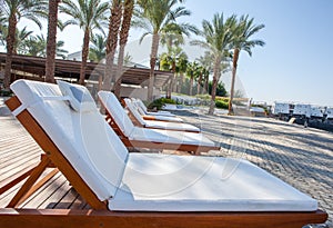 Swimming pool relax chairs