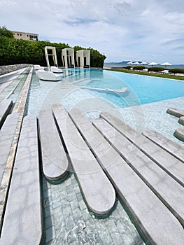 Swimming pool in resort, jomtien beach, pattaya Thailand
