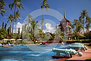 Swimming-pool in a resort in Koh Samui, Thailand