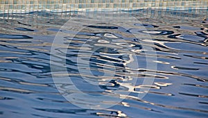 Swimming pool ripples abstract