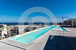 Swimming Pool on the roof of Mayflower Hotel Bugibba St Paul\'s Bay Malta