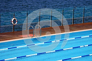 Swimming pool by the sea