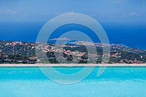 Swimming pool with sea view