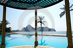 Swimming pool and seaview