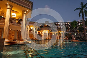 Swimming Pool and Spa at a Tropical Resort