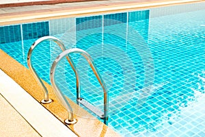 Swimming pool with stai