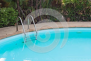 Swimming pool with stai