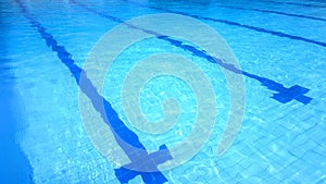 Swimming pool track Of the swimming sport competition field