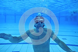 Swimming pool underwater