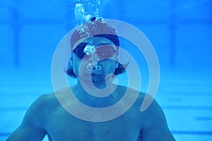 Swimming pool underwater