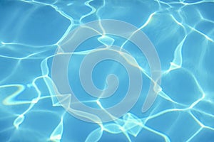 Swimming Pool water. Ripple Water. Sun Reflection background