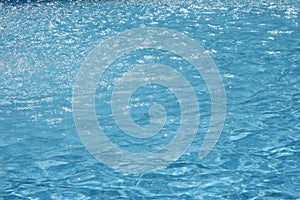 Swimming pool water sun reflection background. Ripple Water.