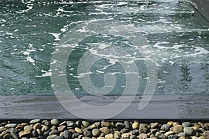 Swimming Pool Water Surface with Massage Air Bubbles