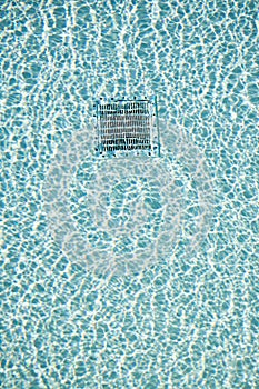 swimming pool water texture with outlet