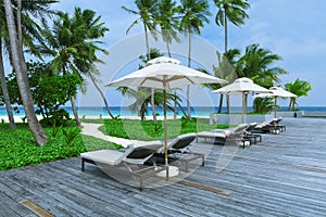 Swimming pools beach resorts, Maldives Island