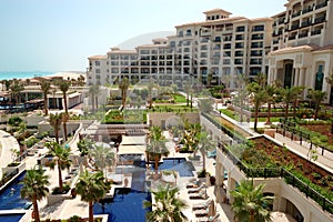 Swimming pools at the luxury hotel