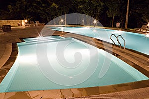 Swimming Pools at Night photo