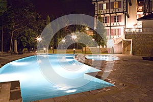 Swimming Pools at Night