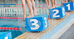 Swimming race photo