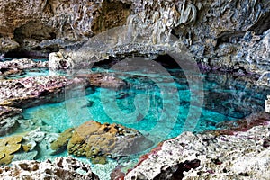 Swimming and snorkelling pool on the northwestern coast of Niue