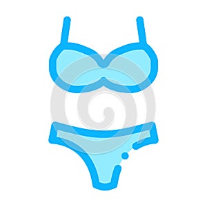 Swimming Suit Icon Vector Outline Illustration