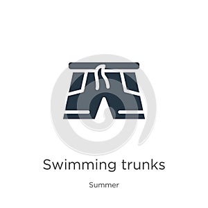 Swimming trunks icon vector. Trendy flat swimming trunks icon from summer collection isolated on white background. Vector
