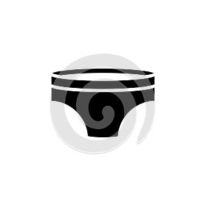 Swimming trunks vector icon. man swim wear sign. pants man symbol. swimming trunks simple logo black