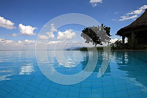 Swimmingpool at Lake Manyara Tanzania photo