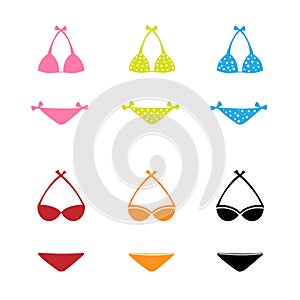 Swimwear icons